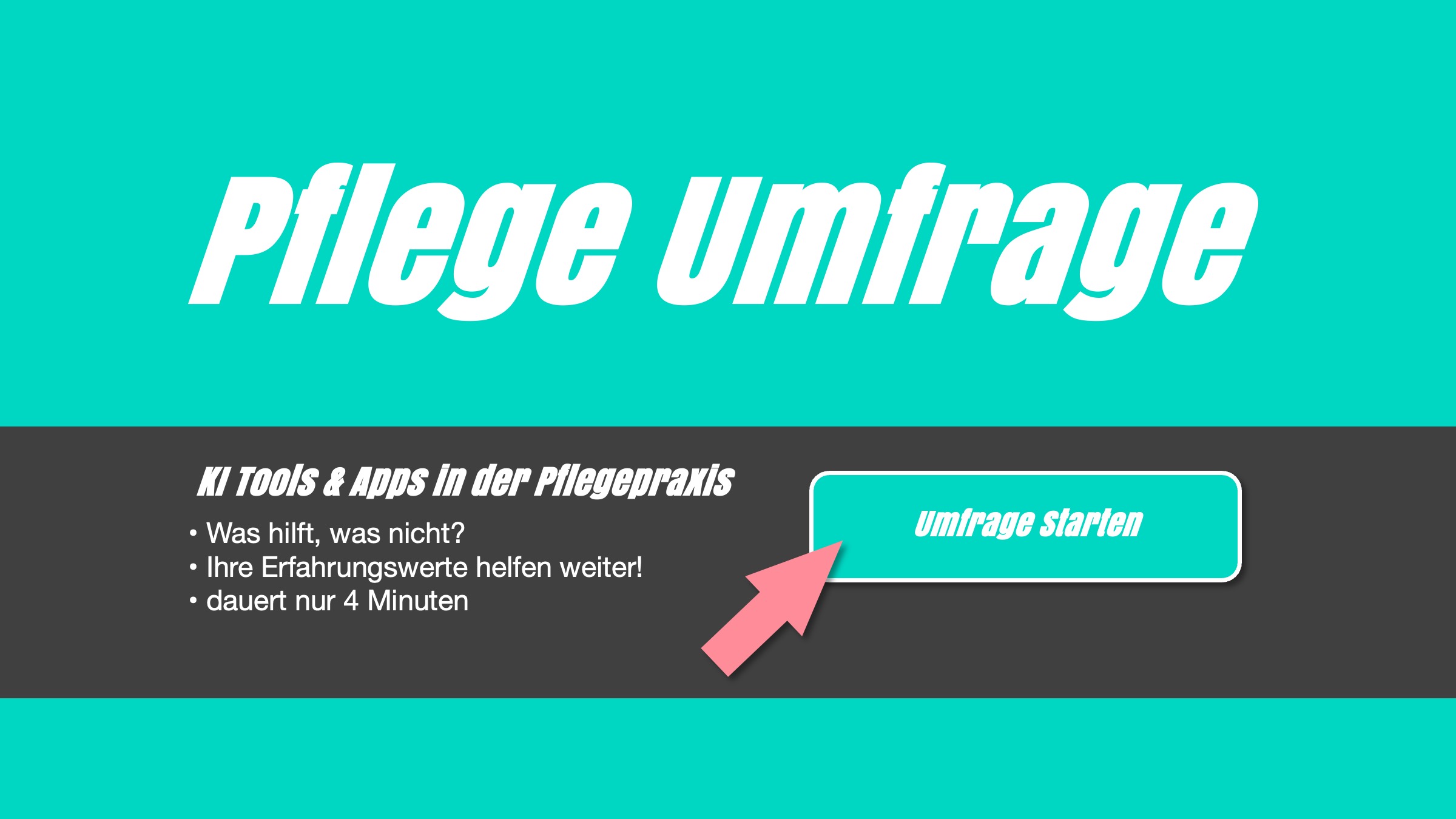KI Tools in der Pflege Umfrage